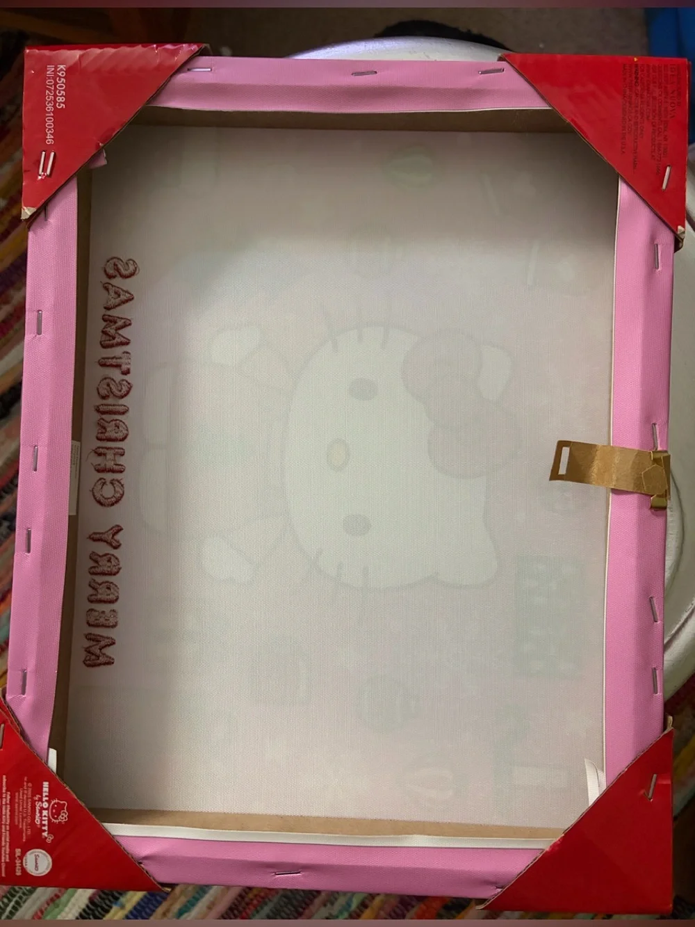 Hello Kitty Christmas Pink Wall Art